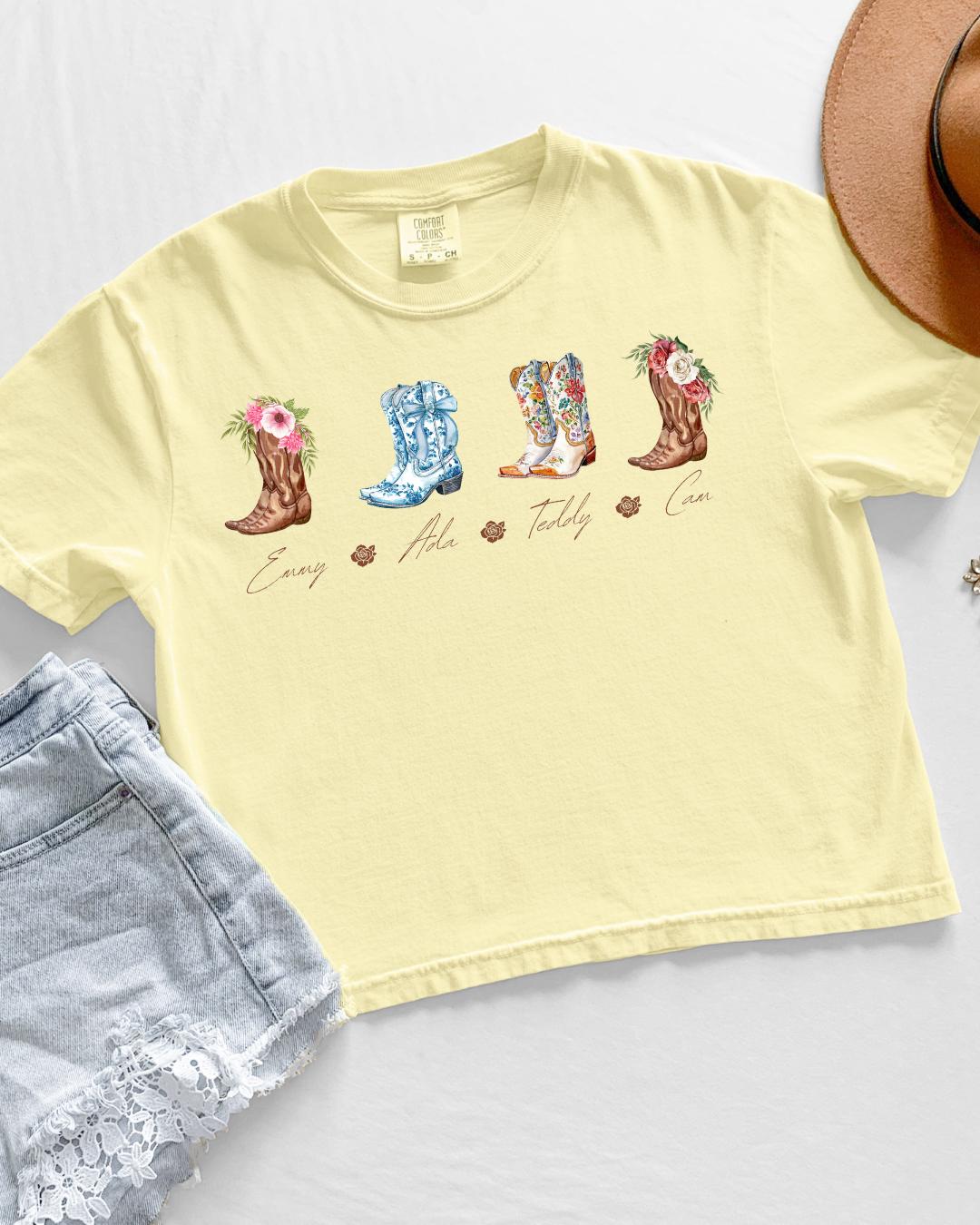 Ladies of Rebel Blue boxy crop shirt | Made in-house | Officially licensed by Lyla Sage