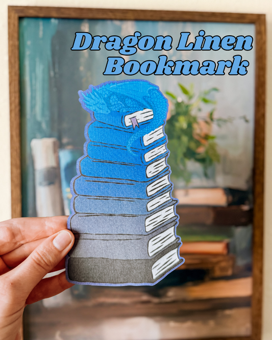 Dragon Linen Paper Bookmarks