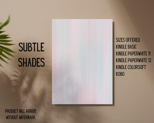 Subtle Shades E-Reader Insert + Filler Stickers Bundle | Made in-house