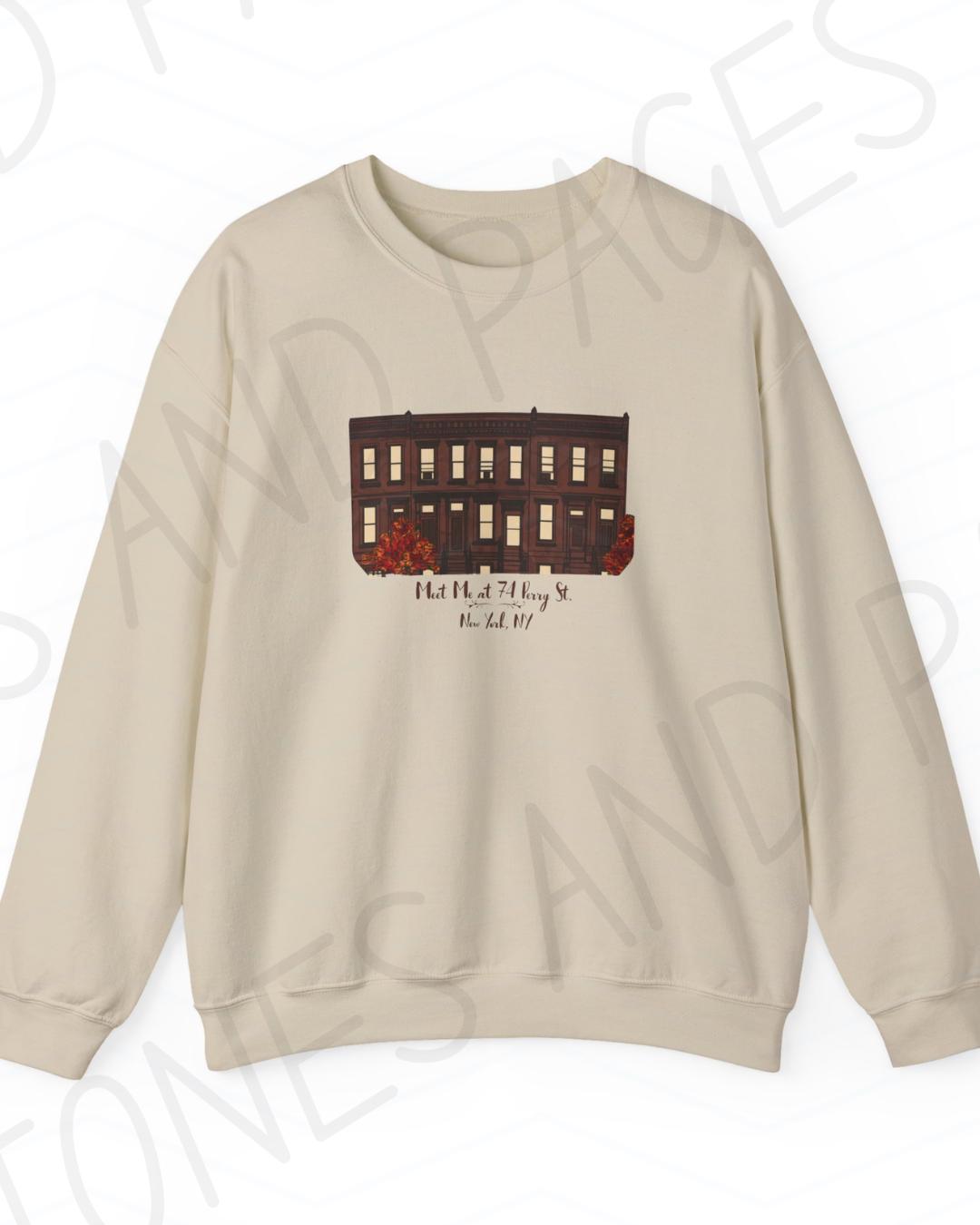 Meet Me at 74 Perry St. sweatshirt | It's Different This Time Collection | Made in-house | Officially licensed by Joss Richard
