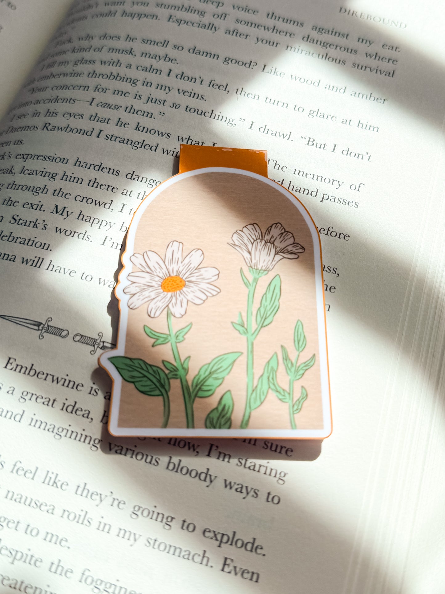 Summer Flowers Magnetic Bookmark