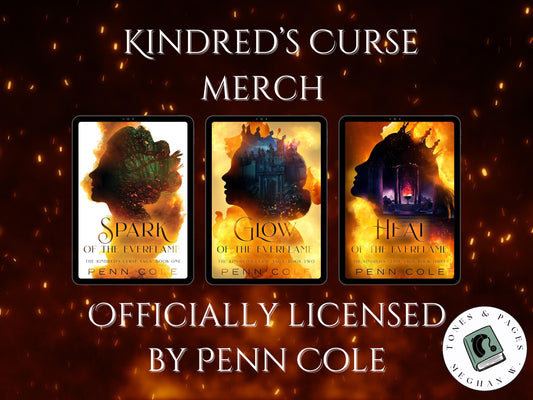 Heat of the Everflame book dedication bookmark | Officially Licensed by Penn Cole | The Kindred’s Curse Saga