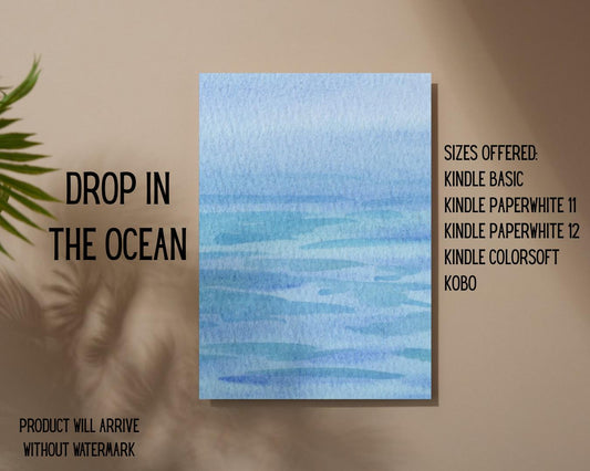 Drop in the Ocean E-Reader Insert + Filler Stickers Bundle | Made in-house