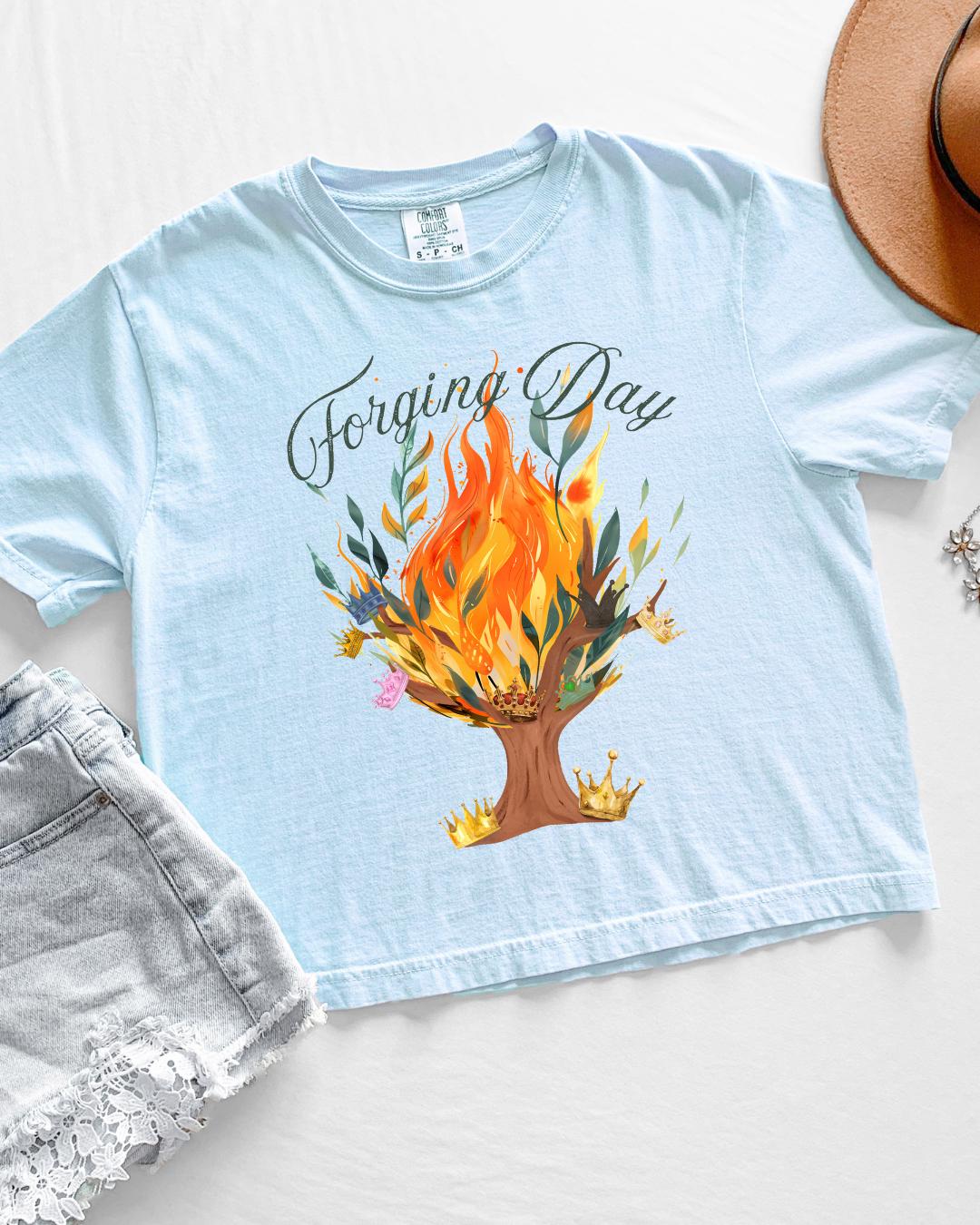 Forging Day boxy crop shirt | Made in-house | Officially licensed by Penn Cole