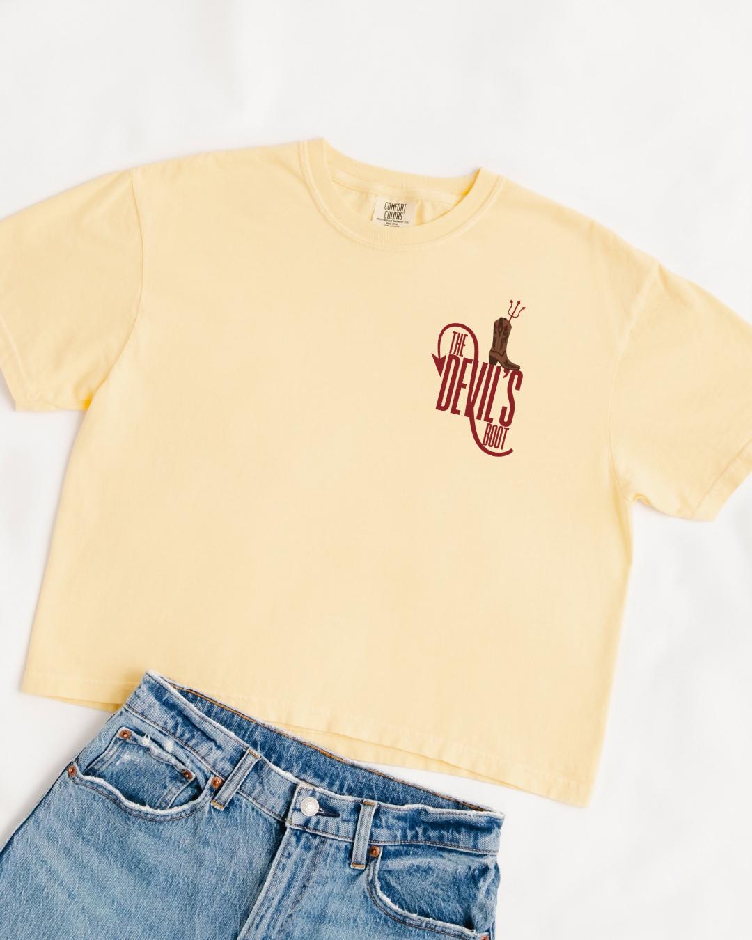 The Devil's Boot boxy crop shirt | Made in-house | Officially licensed by Lyla Sage