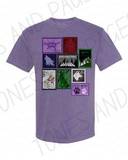 Mate postage stamp shirt | Mate by Ali Hazelwood | Made in-house | Officially licensed