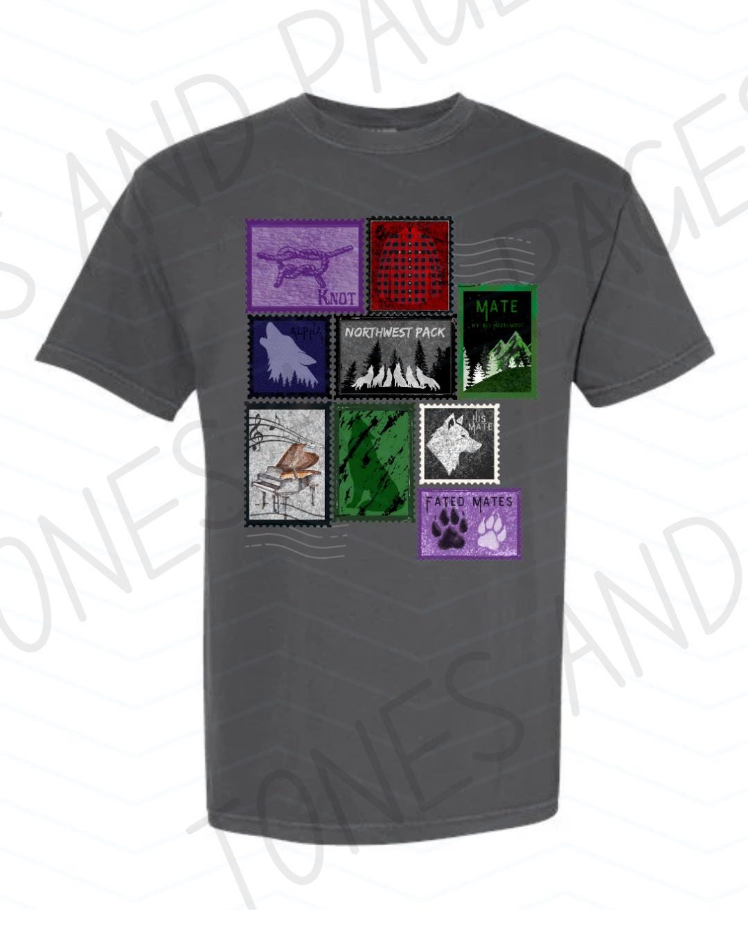 Mate postage stamp shirt | Mate by Ali Hazelwood | Made in-house | Officially licensed