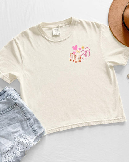 Problematic Summer Romance boxy crop shirt | Love, Theoretically by Ali Hazelwood | Made in-house | Officially licensed
