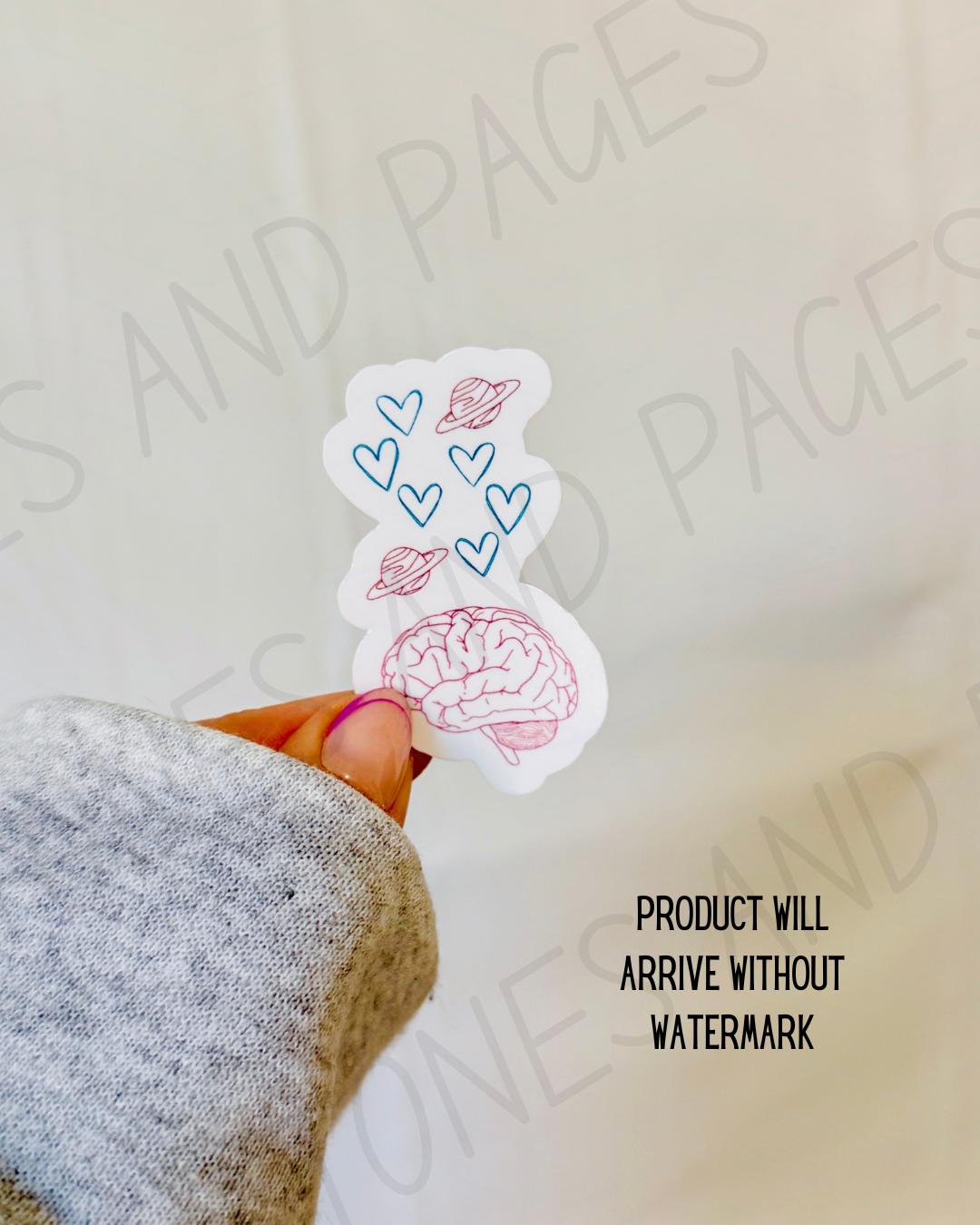Love on the Brain sticker | Made in-house | Officially licensed by Ali Hazelwood