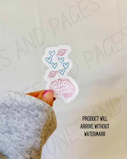 Love on the Brain sticker | Made in-house | Officially licensed by Ali Hazelwood
