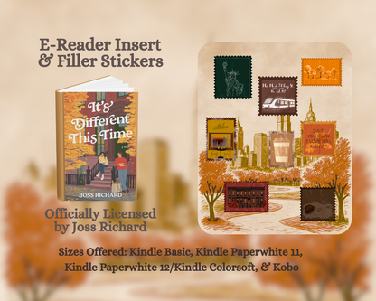 It's Different This Time kindle insert & filler stickers | Officially Licensed by Joss Richard