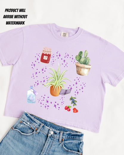 The Spellshop boxy crop shirt | Made in-house | Officially licensed by Sarah Beth Durst