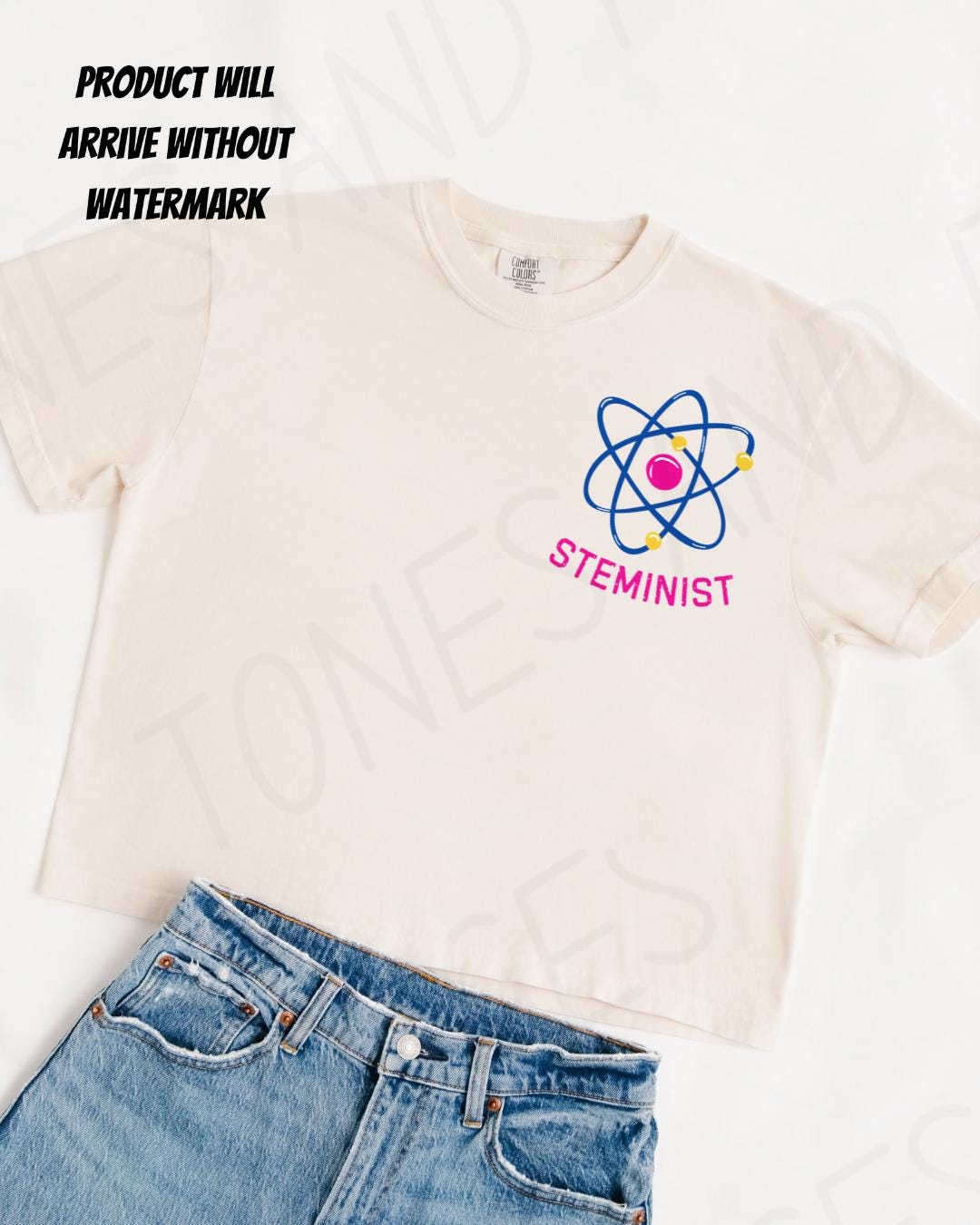 Steminist photon boxy crop shirt | Love, Theoretically by Ali Hazelwood | Made in-house | Officially licensed