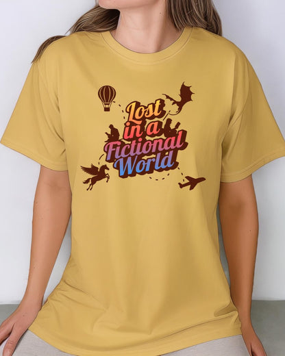 Lost in a fictional world shirt | Bookish & Obsessed Collection | Made in-house
