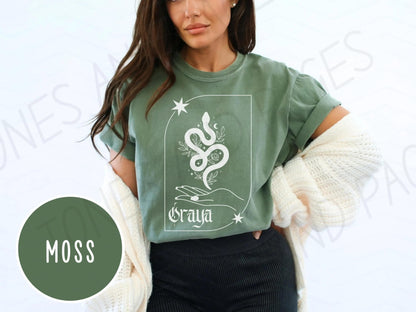 Oraya Comfort Colors Shirt | Crowns of Nyaxia Collection | Made In-House| Officially Licensed by Carissa Broadbent
