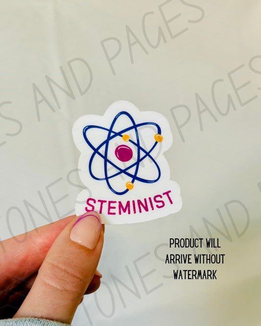 STEMINIST sticker | Love, Theoretically | Made in-house | Officially licensed by Ali Hazelwood