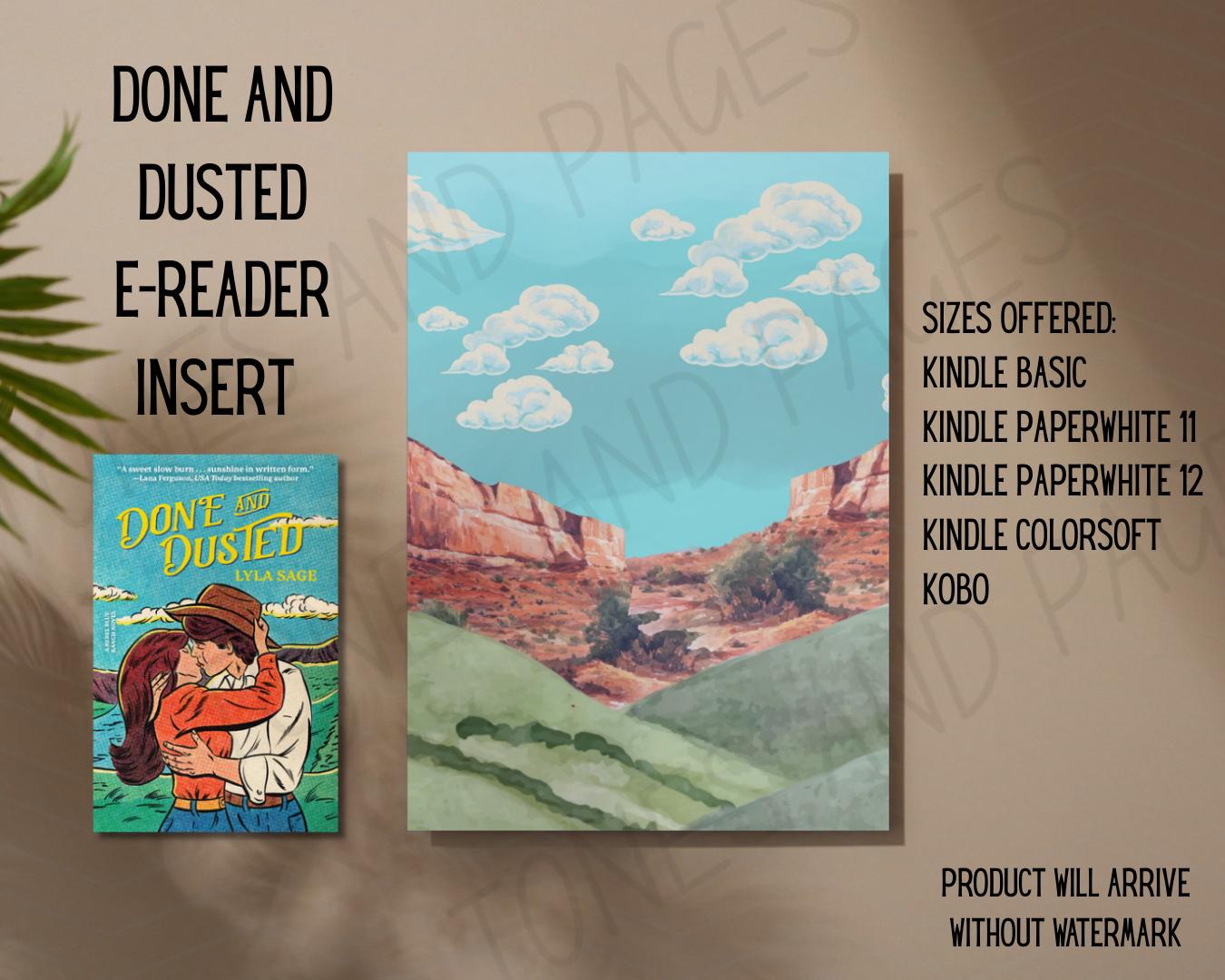 Rebel Blue Ranch E-Reader Inserts| Made in-house | Officially licensed by Lyla Sage