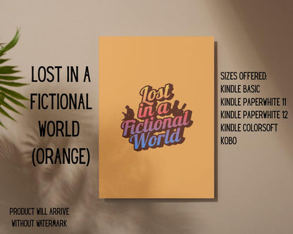 Lost in a Fictional World E-Reader Insert | Made in-house