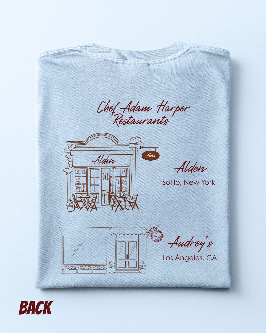 Adam Harper's Restaurants shirt | Officially Licensed by Joss Richard