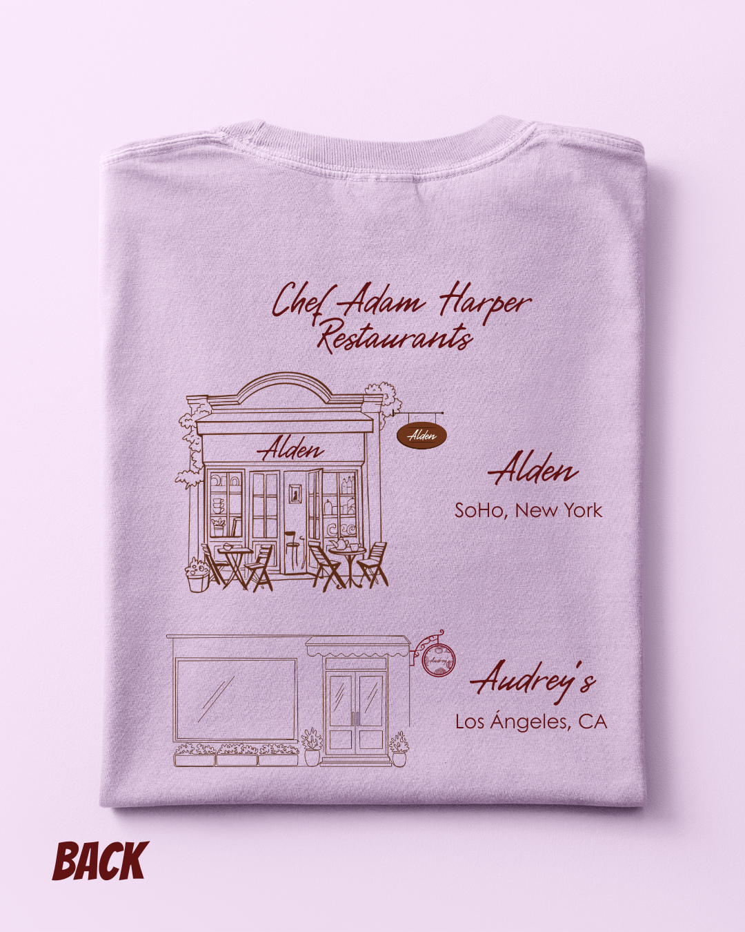 Adam Harper's Restaurants shirt | Officially Licensed by Joss Richard