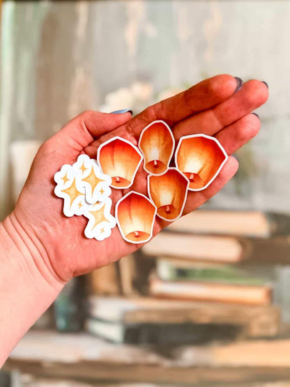 Starry Midnights E-Reader Insert + Filler Stickers Bundle | Made in-house