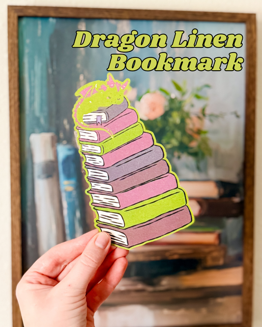 Dragon Linen Paper Bookmarks