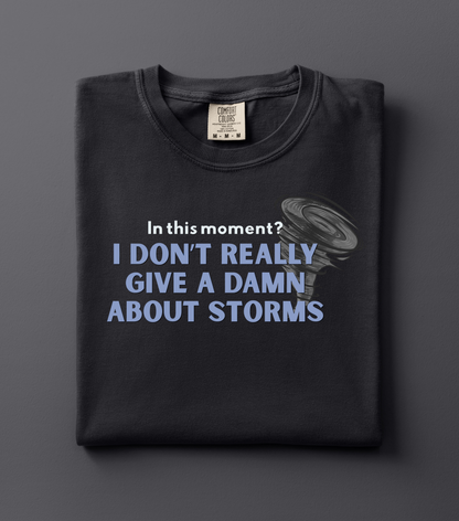 I Don't Give a Damn About Storms shirt | Officially Licensed by Heather Frances