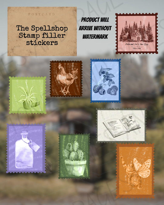 The Spellshop stamp filler stickers |  Officially Licensed by Sarah Beth Durst