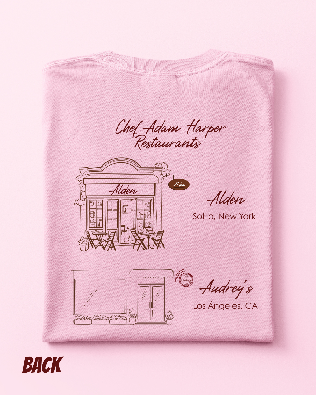 Adam Harper's Restaurants shirt | Officially Licensed by Joss Richard
