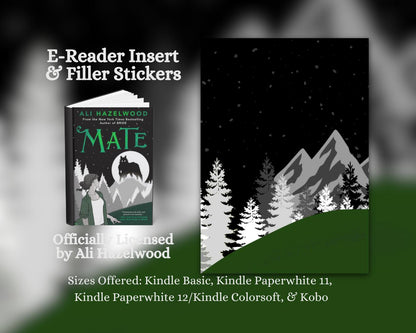 Mate E-Reader Insert + Filler Stickers Bundle | Made in-house | Officially licensed by Ali Hazelwood