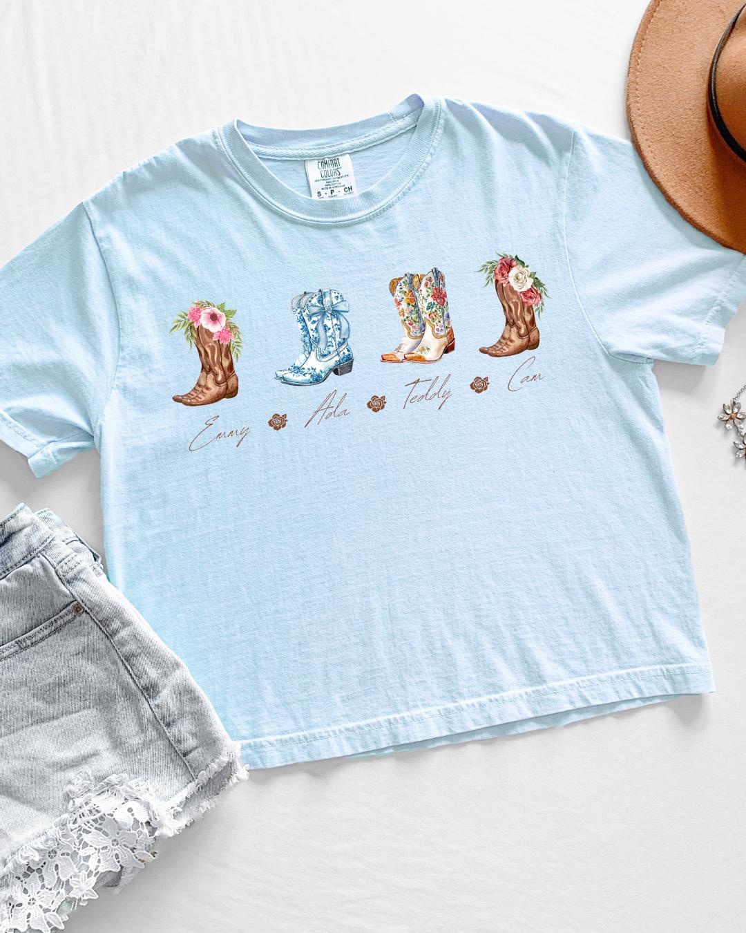 Ladies of Rebel Blue boxy crop shirt | Made in-house | Officially licensed by Lyla Sage