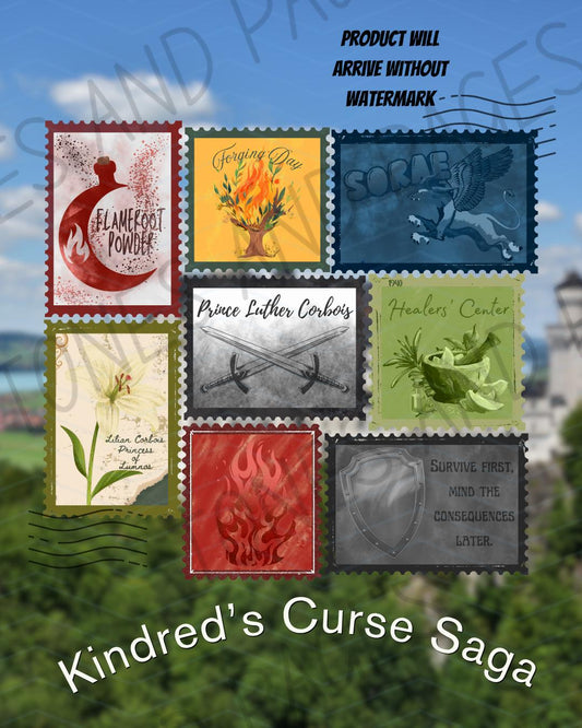 The Kindred’s Curse Saga filler stickers |  Officially Licensed by Penn Cole