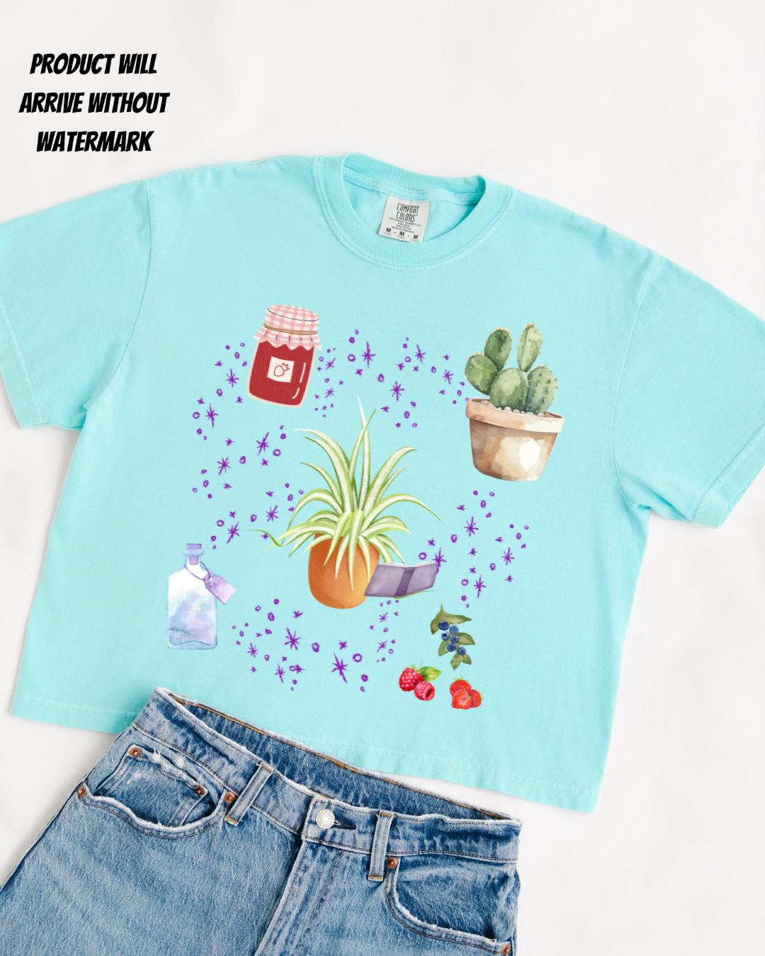 The Spellshop boxy crop shirt | Made in-house | Officially licensed by Sarah Beth Durst