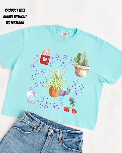 The Spellshop boxy crop shirt | Made in-house | Officially licensed by Sarah Beth Durst