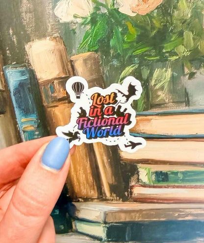 Lost in a Fictional World sticker | Made in-house