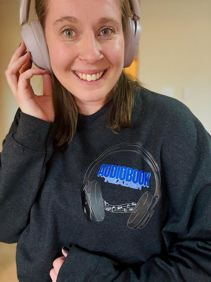 Audiobook Reader Midweight Crewneck | Bookish & Obsessed Collection | Made in-house