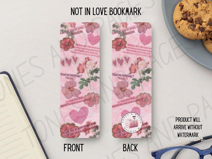 Not in Love Bookmark | Made in-house | Officially licensed by Ali Hazelwood
