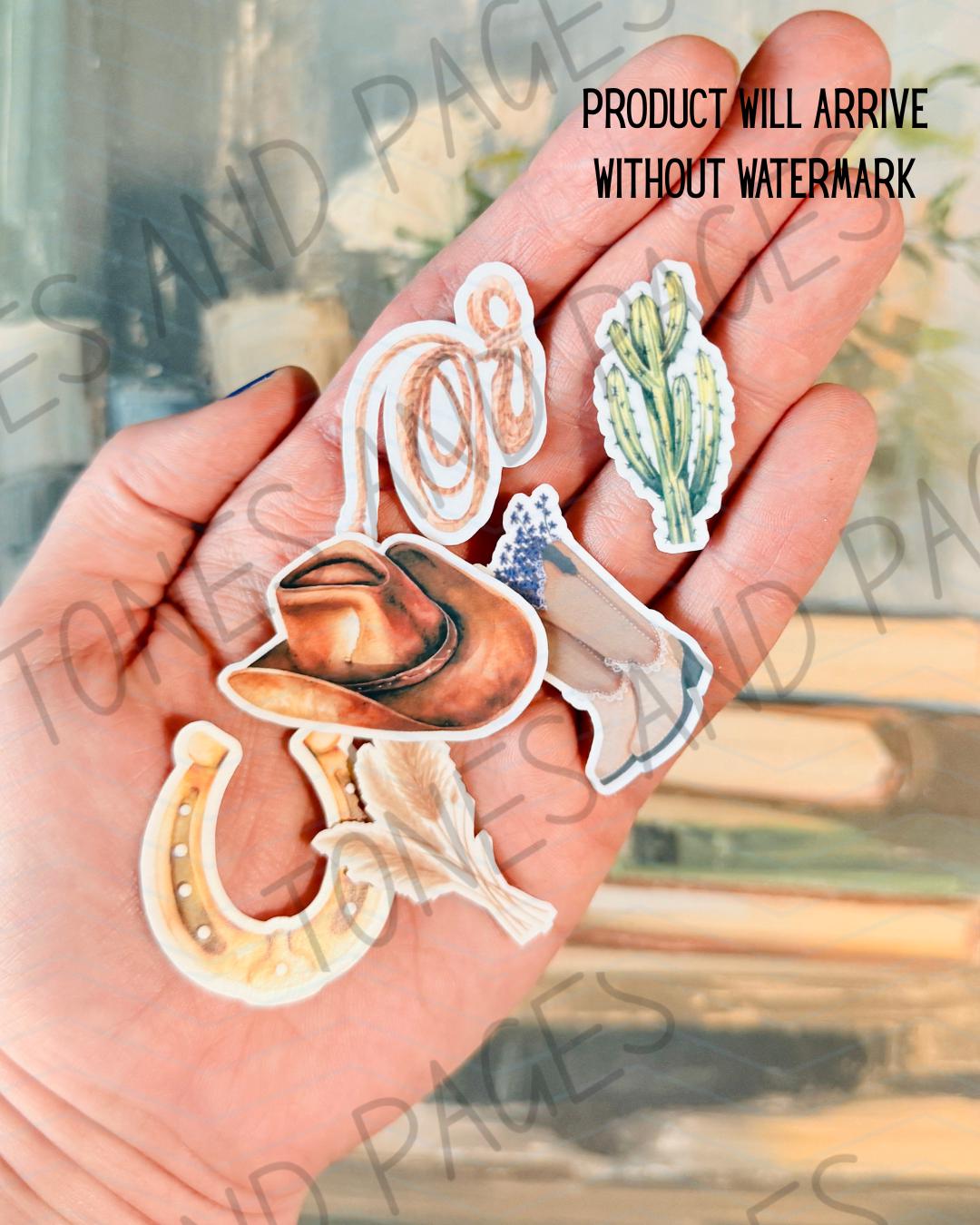Cowboy Romance filler stickers | Made in-house