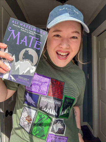 Mate postage stamp shirt | Mate by Ali Hazelwood | Made in-house | Officially licensed