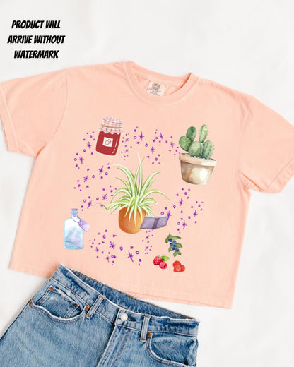 The Spellshop boxy crop shirt | Made in-house | Officially licensed by Sarah Beth Durst