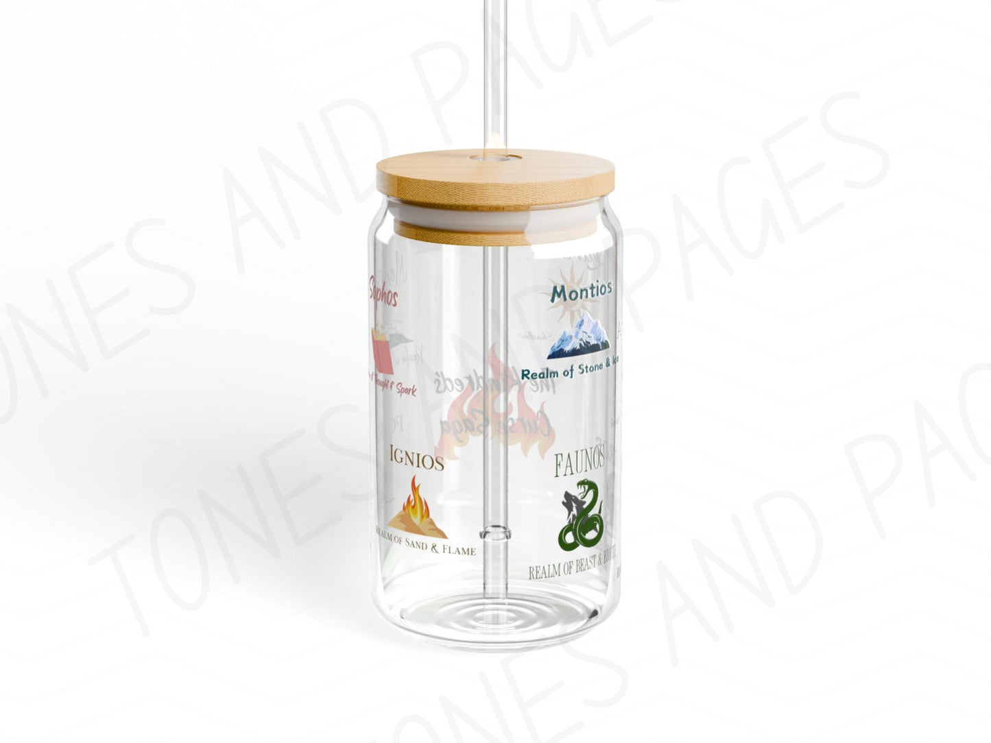 Emarion Realms Sipper Glass, 16oz | Officially Licensed by Penn Cole