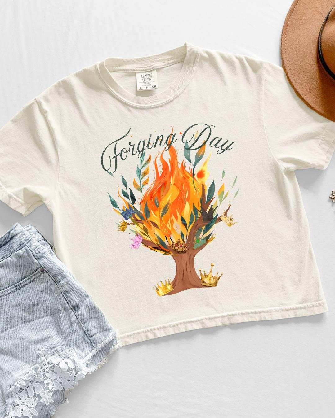 Forging Day boxy crop shirt | Made in-house | Officially licensed by Penn Cole