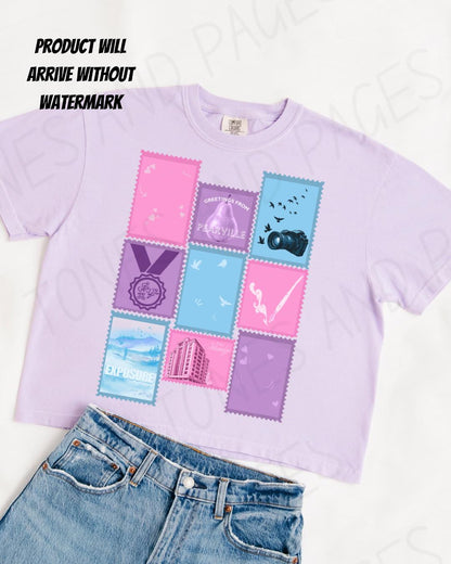 The Trouble with Love stamp boxy crop shirt | Made in-house | Officially licensed by Harriet Ashford