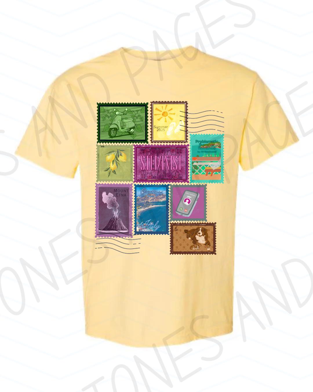 Problematic Summer Romance postage stamp shirt | Made in-house | Officially licensed by Ali Hazelwood
