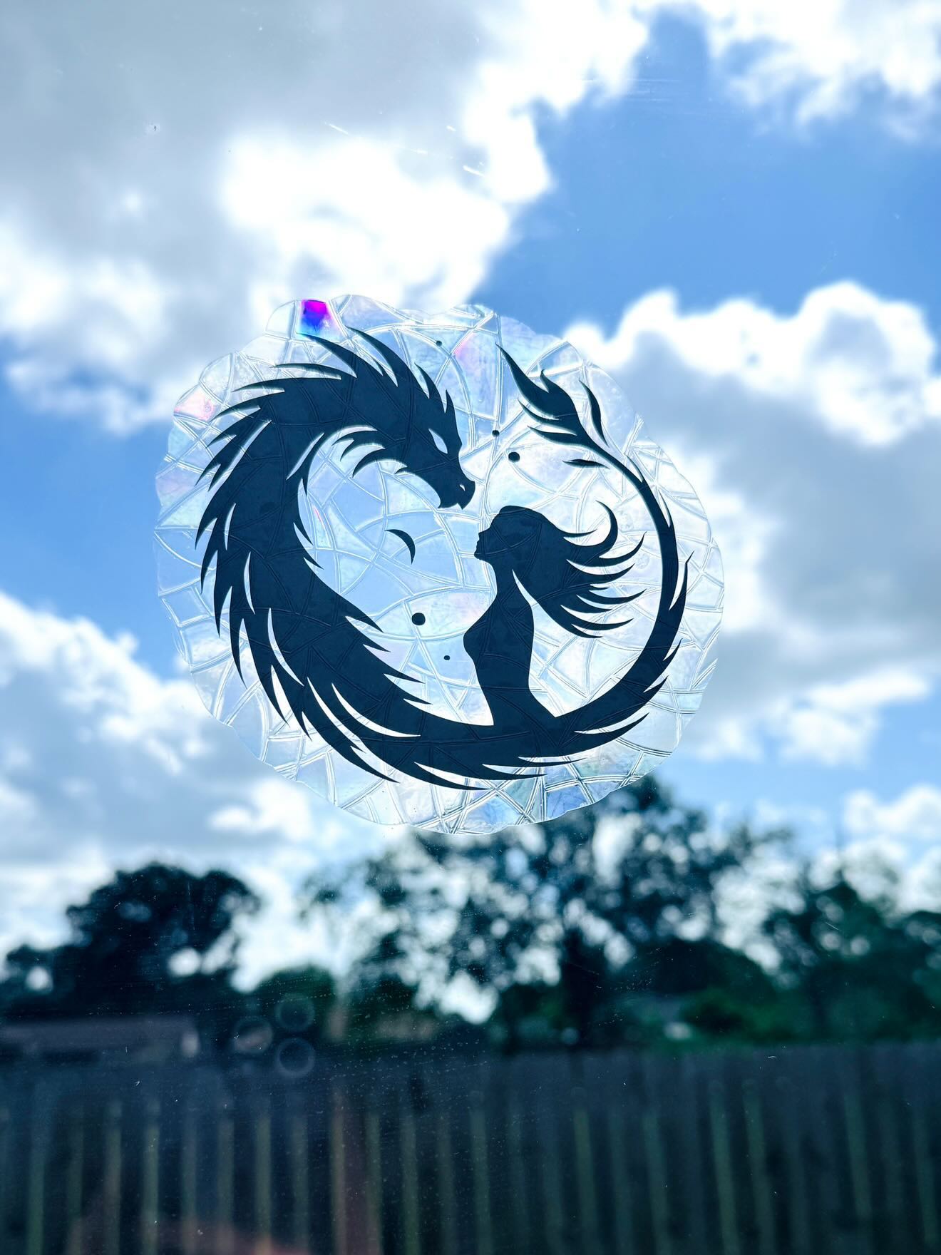Bonded Dragon Suncatcher - WEBSITE EXCLUSIVE!