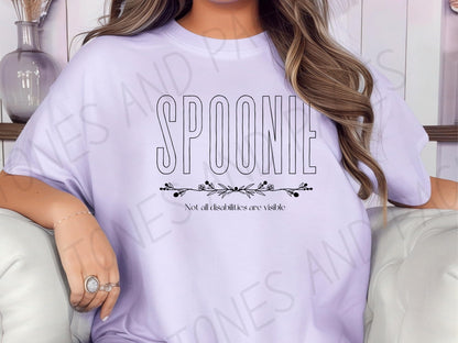 Spoonie shirt | Invisible Disabilities Collection | Made In-House