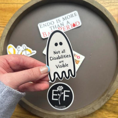 Invisible Disability/Illness Ghost Sticker | Waterproof Vinyl