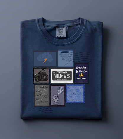Chase Me If You Can stamps shirt | Officially Licensed by Heather Frances