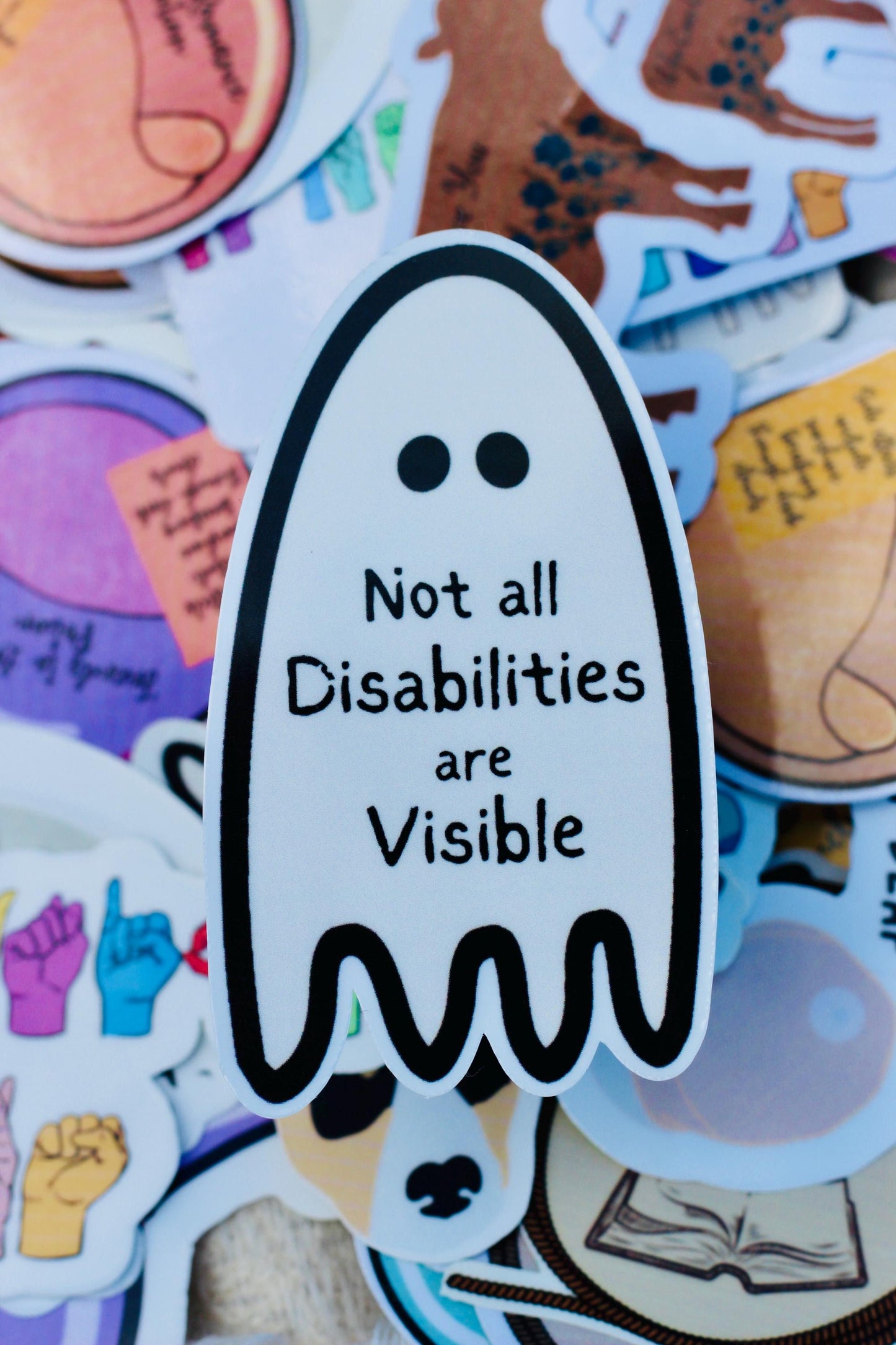 Invisible Disability/Illness Ghost Sticker | Waterproof Vinyl
