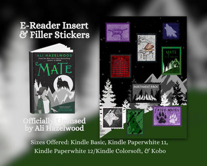 Mate E-Reader Insert + Filler Stickers Bundle | Made in-house | Officially licensed by Ali Hazelwood